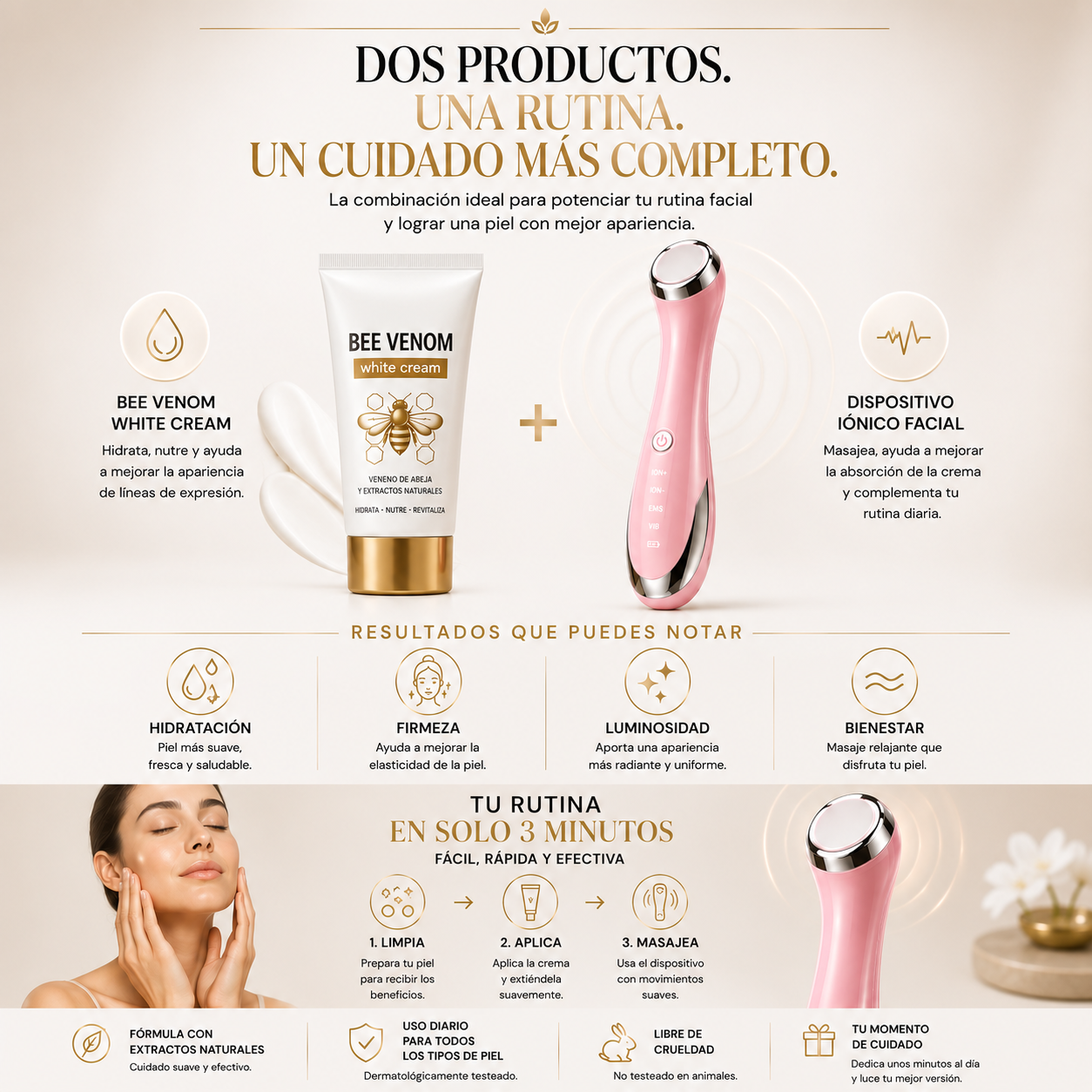 ✨ Kit Facial Rejuvenecedor Bee Venom ¡¡ elimina esas arrugas !!