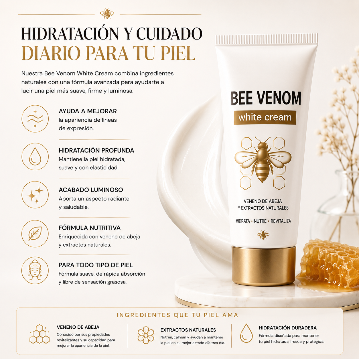 ✨ Kit Facial Rejuvenecedor Bee Venom ¡¡ elimina esas arrugas !!