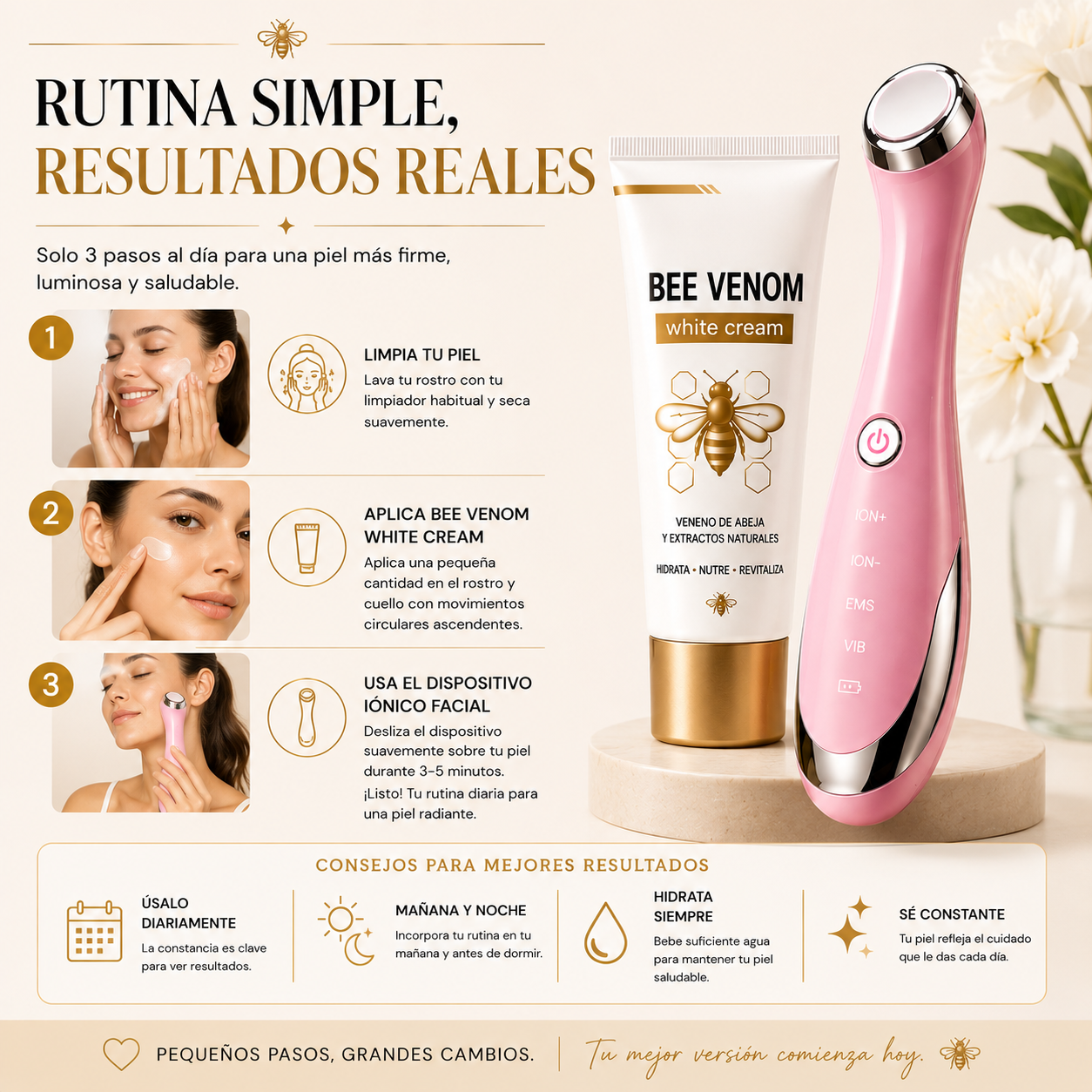 ✨ Kit Facial Rejuvenecedor Bee Venom ¡¡ elimina esas arrugas !!